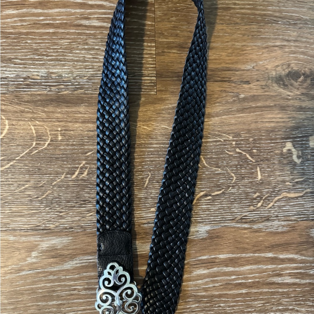 Brighton Elegant Black Woven Women’s Belt - Picture 3 of 3